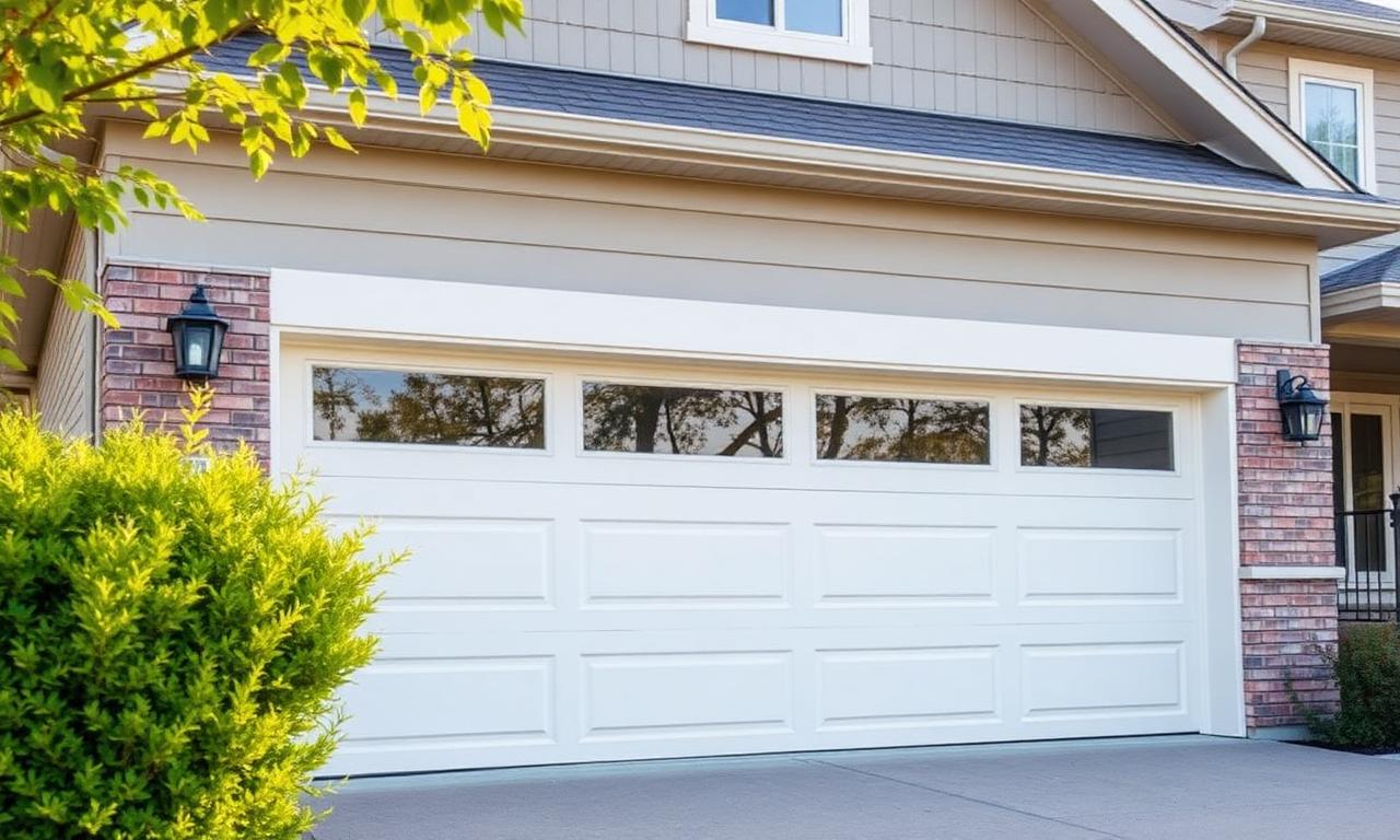 Professional garage door technician providing repair services